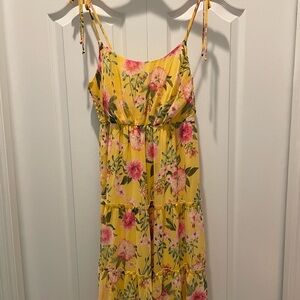 Floral Yellow Sundress